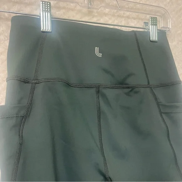 Womens Lole Dark Green Leggings with Pockets Activewear Workout Athletic Small - Picture 7 of 9